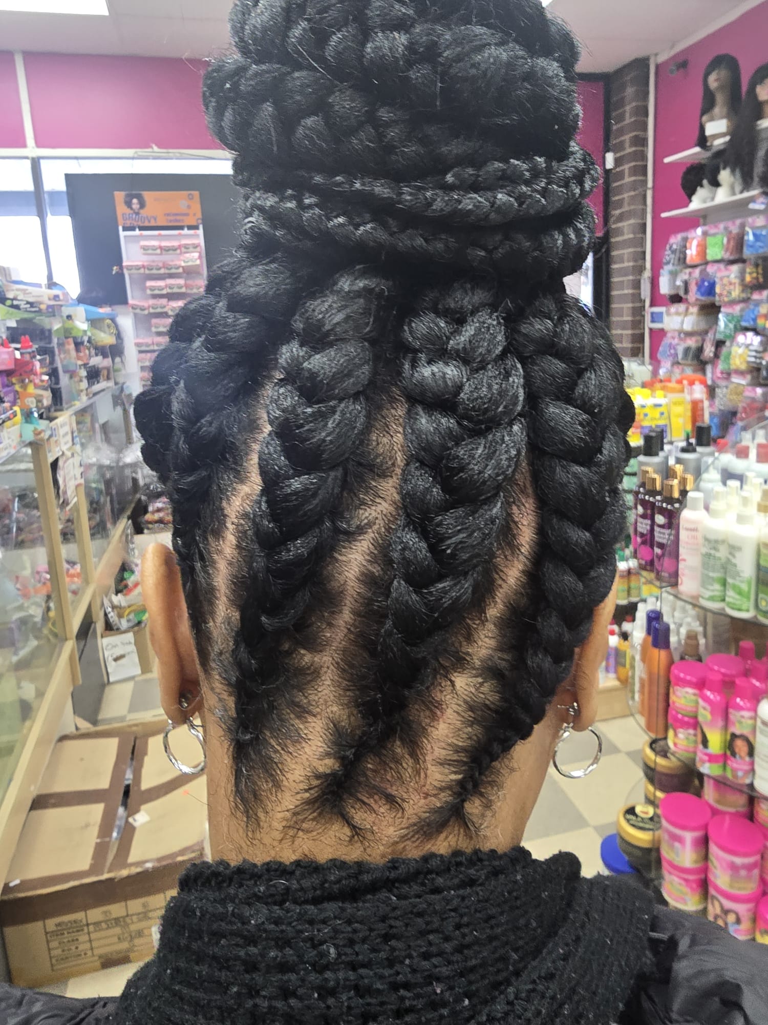 Jumbo Braid Updo